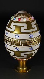Faberge Egg - Greek Symbols model