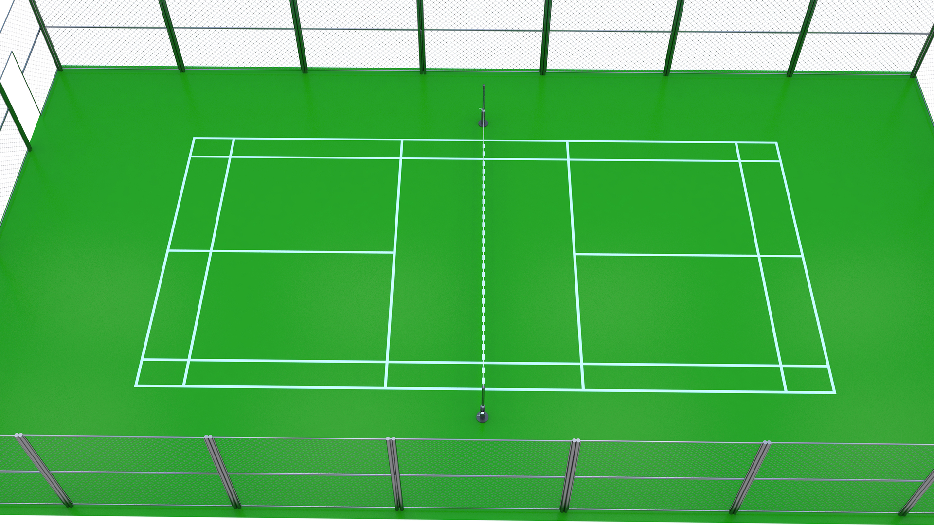 Badminton Court 2 3D model - TurboSquid 1729304