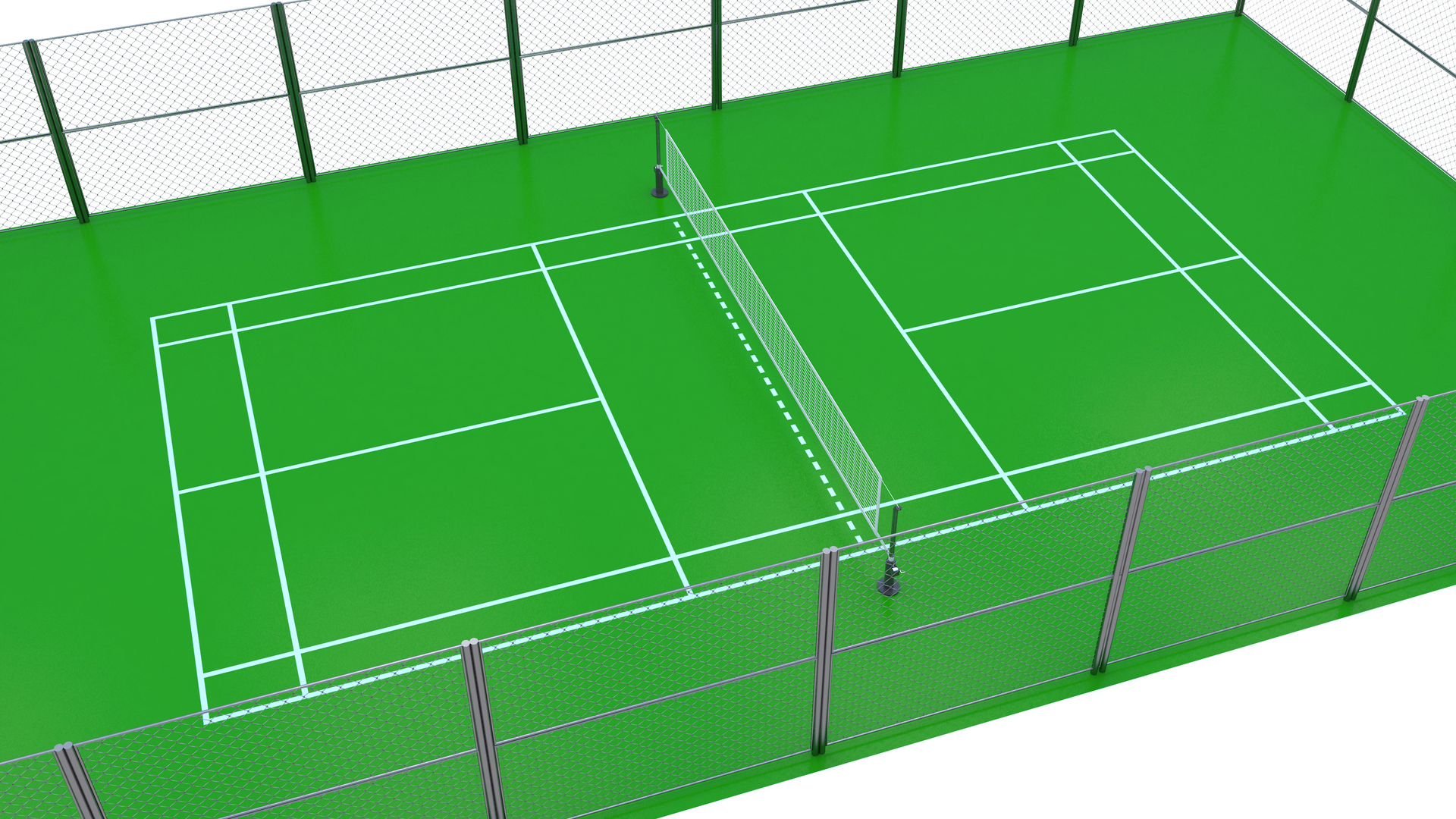 Badminton Court 2 3D model TurboSquid 1729304