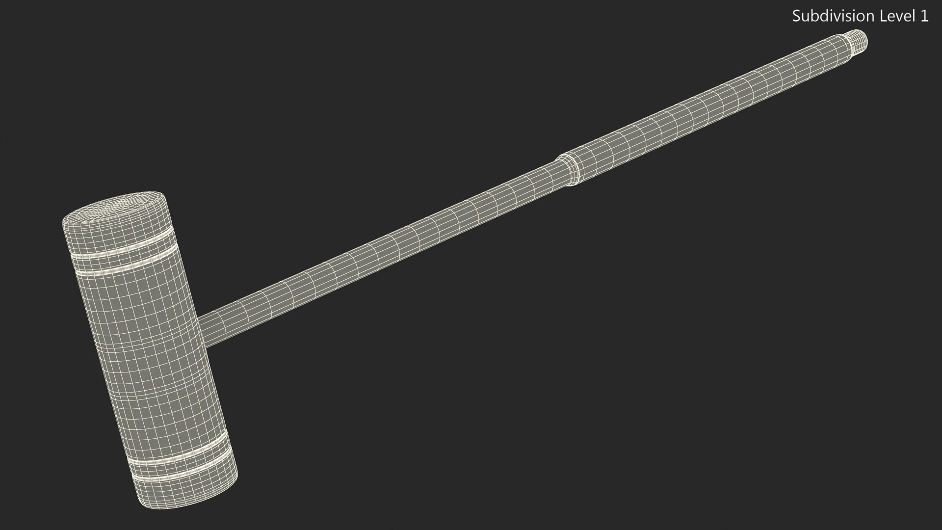 Croquet Bat 3D Model - TurboSquid 2184174