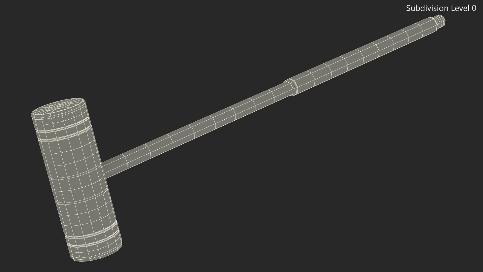 Croquet Bat 3D Model TurboSquid 2184174