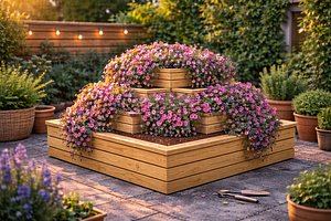 Triplex Flowerbed 3D model