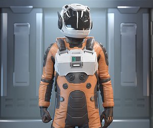 Sci-Fi Astronaut Game Ready Character