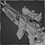 Rifle M16a4 com lançador de granadas M203