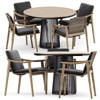 Fynn Outdoor chair and Grid table
