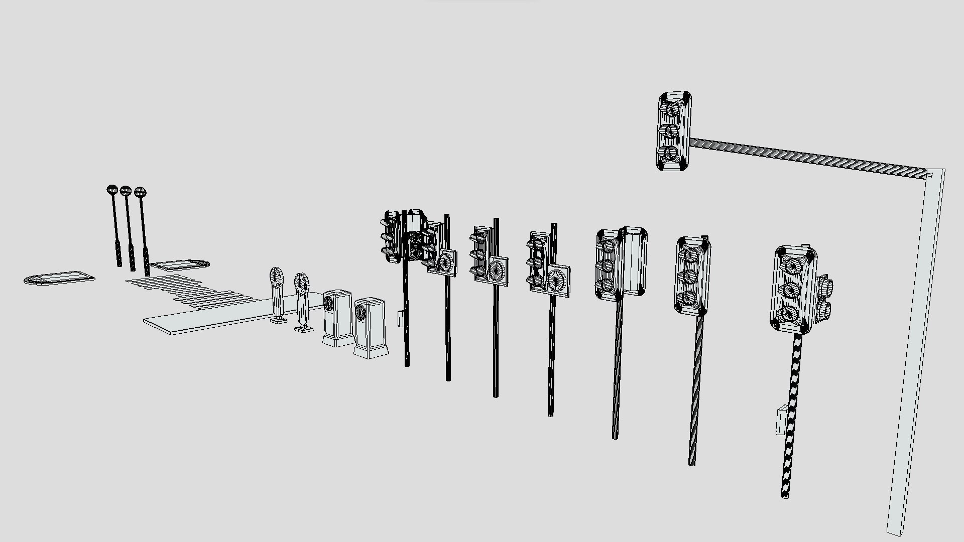 Traffic Signals 3D Model - TurboSquid 2205005