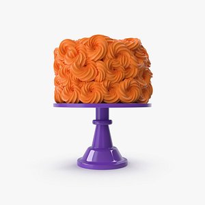 Halloween Cake with Violet Base 3D model