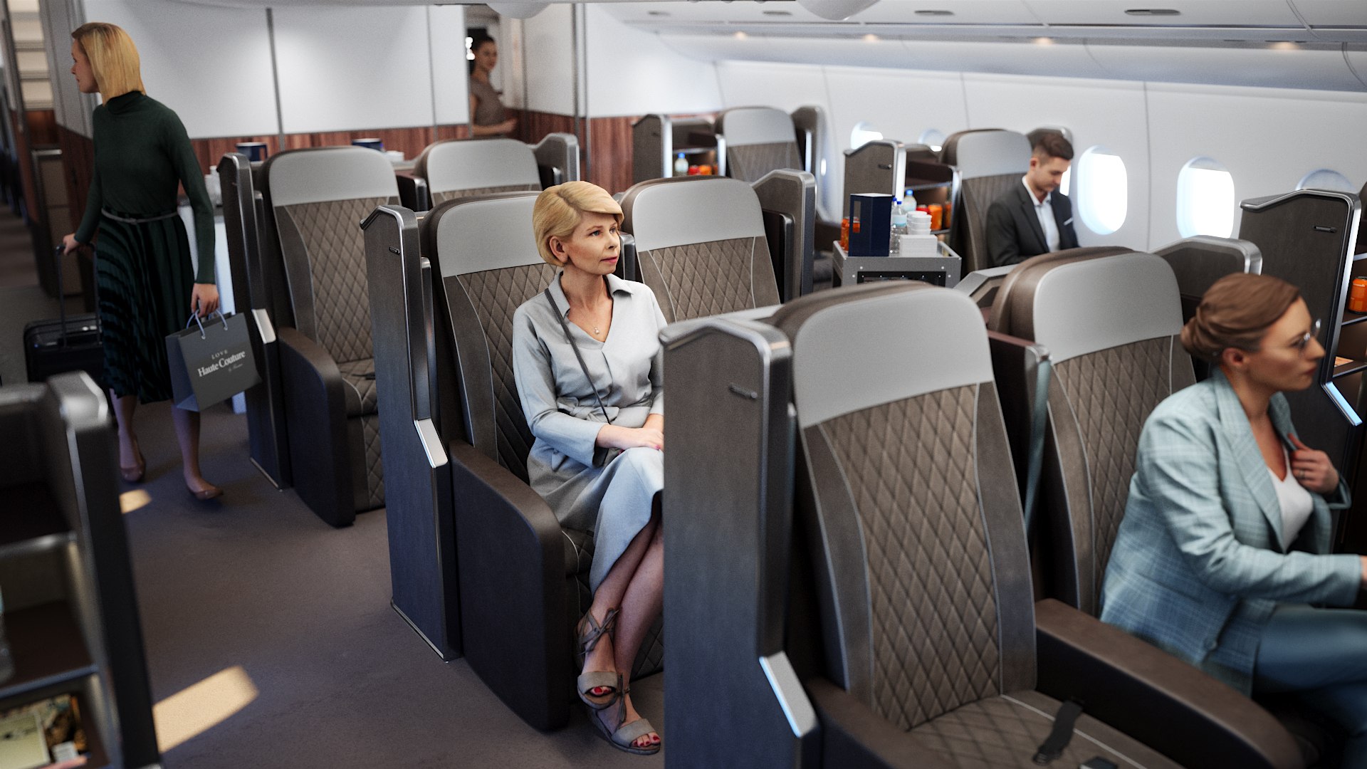 3D Airplane Seats All Classes Collection Model - TurboSquid 2168218