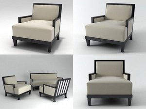 carmel armchair 3D