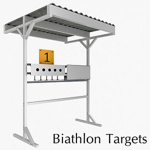 3d biathlon targets model