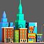 Cartoon City Street