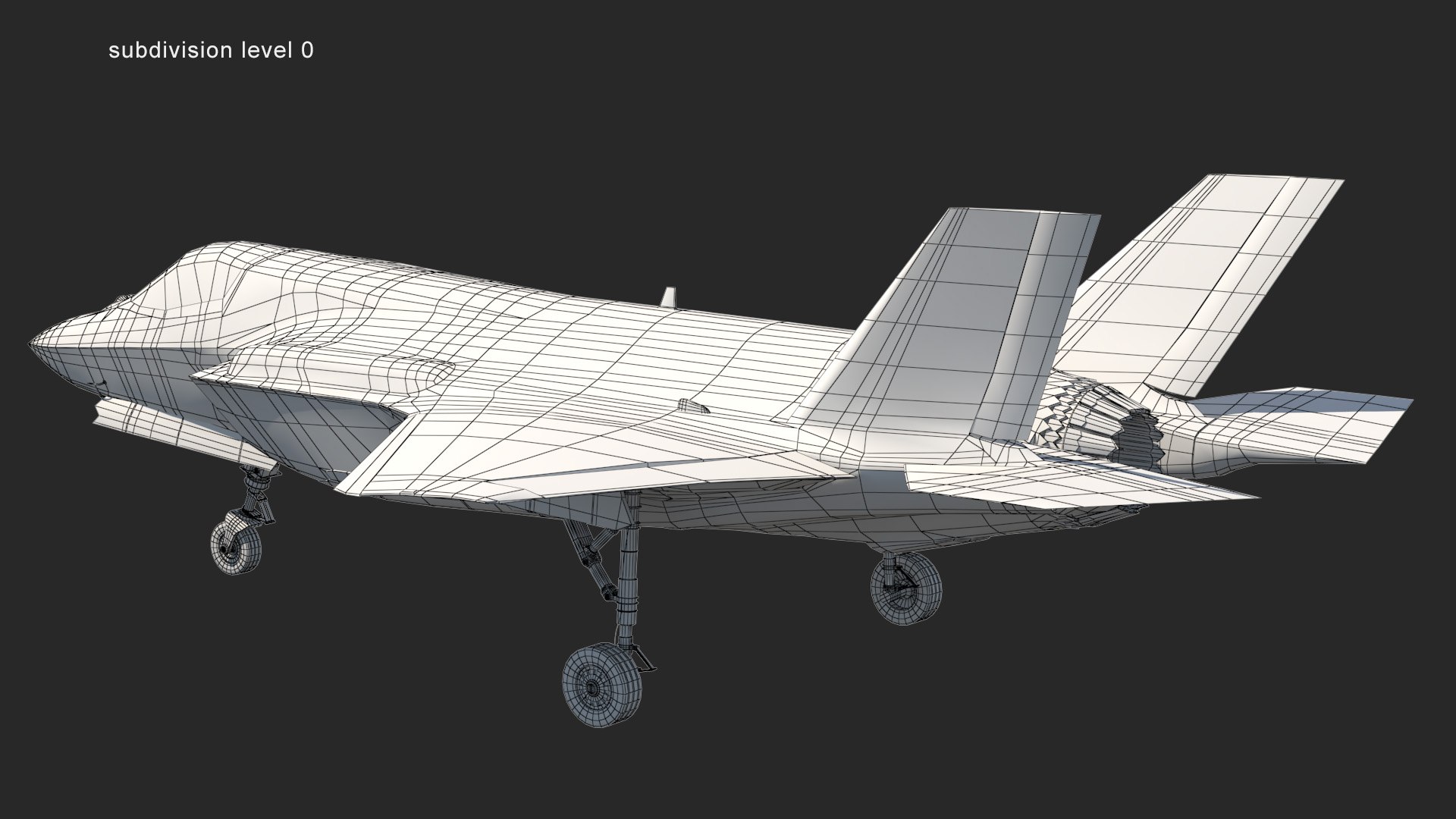 F-35A Fighter model https://p.turbosquid.com/ts-thumb/hw/cHA5l4/tw/wire03/jpg/1634751131/1920x1080/fit_q87/df41f5c989d237c43536b9482bff25c085a0532f/wire03.jpg