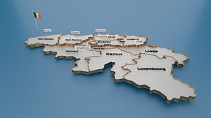 3D belgium animation model