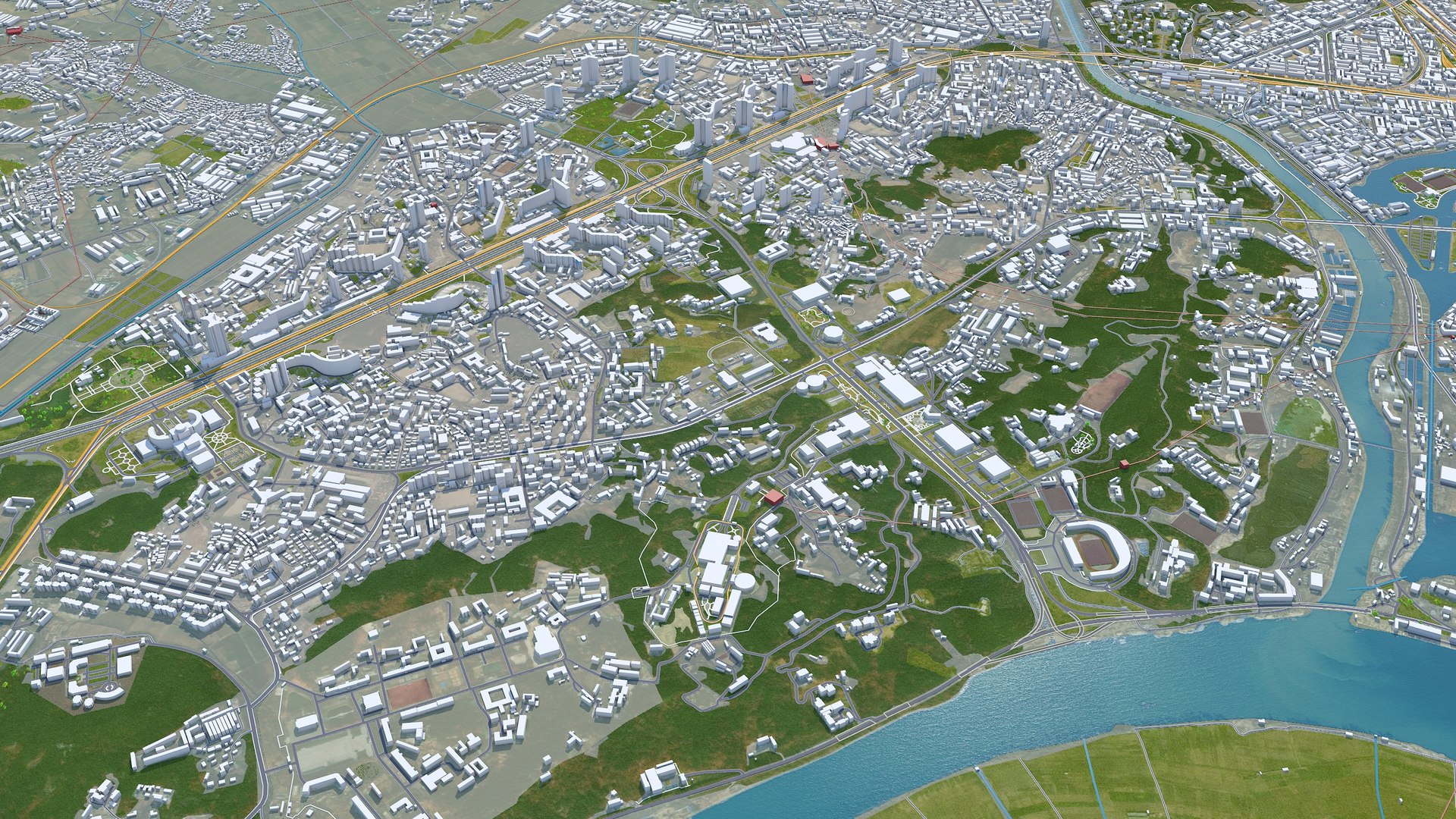 3D Pyongyang North Korea - TurboSquid 1720663