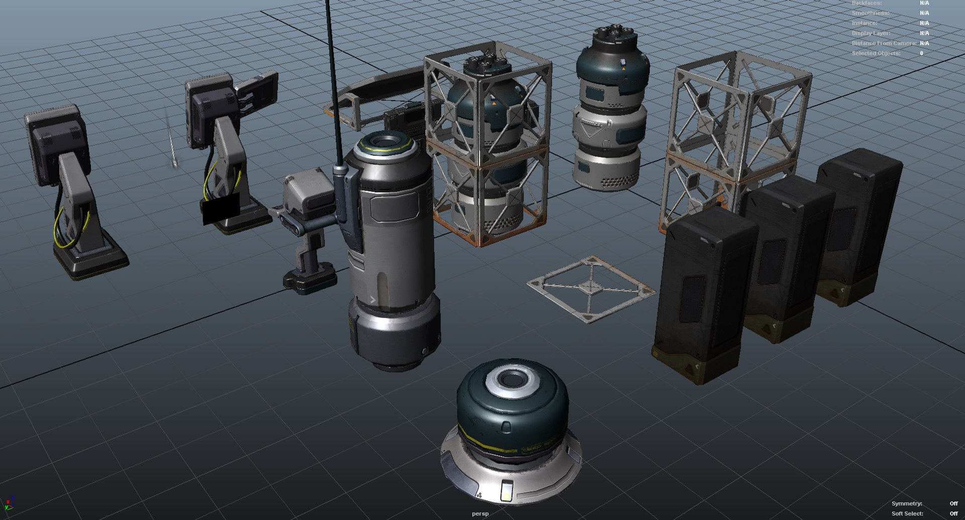 3D Model Sci-Fi Props Pack Vol. 2 - TurboSquid 1725820