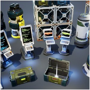 Sci-Fi Props Pack vol 2
