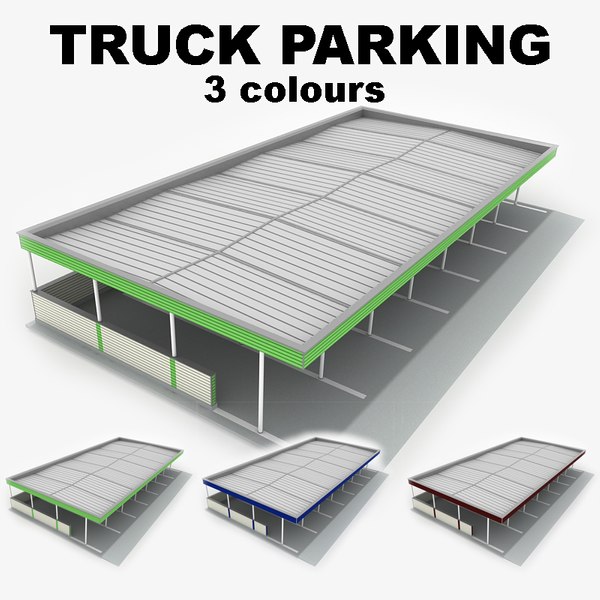 Espaço de estacionamento de caminhões Modelo 3D $85 - .ma .unknown