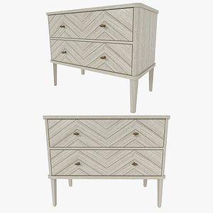 3D Sweet Flapper Chest of Drawers model