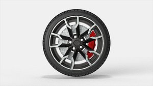 Car Wheel Tire with Rim 04