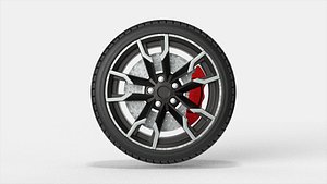 Car Wheel Tire with Rim 04