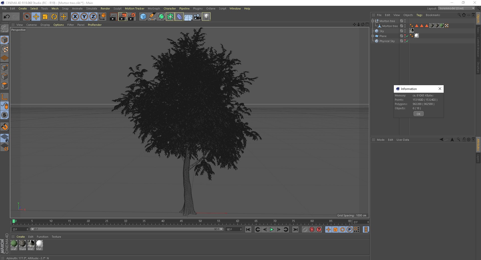 Morton Tree 3D Model - TurboSquid 1397278