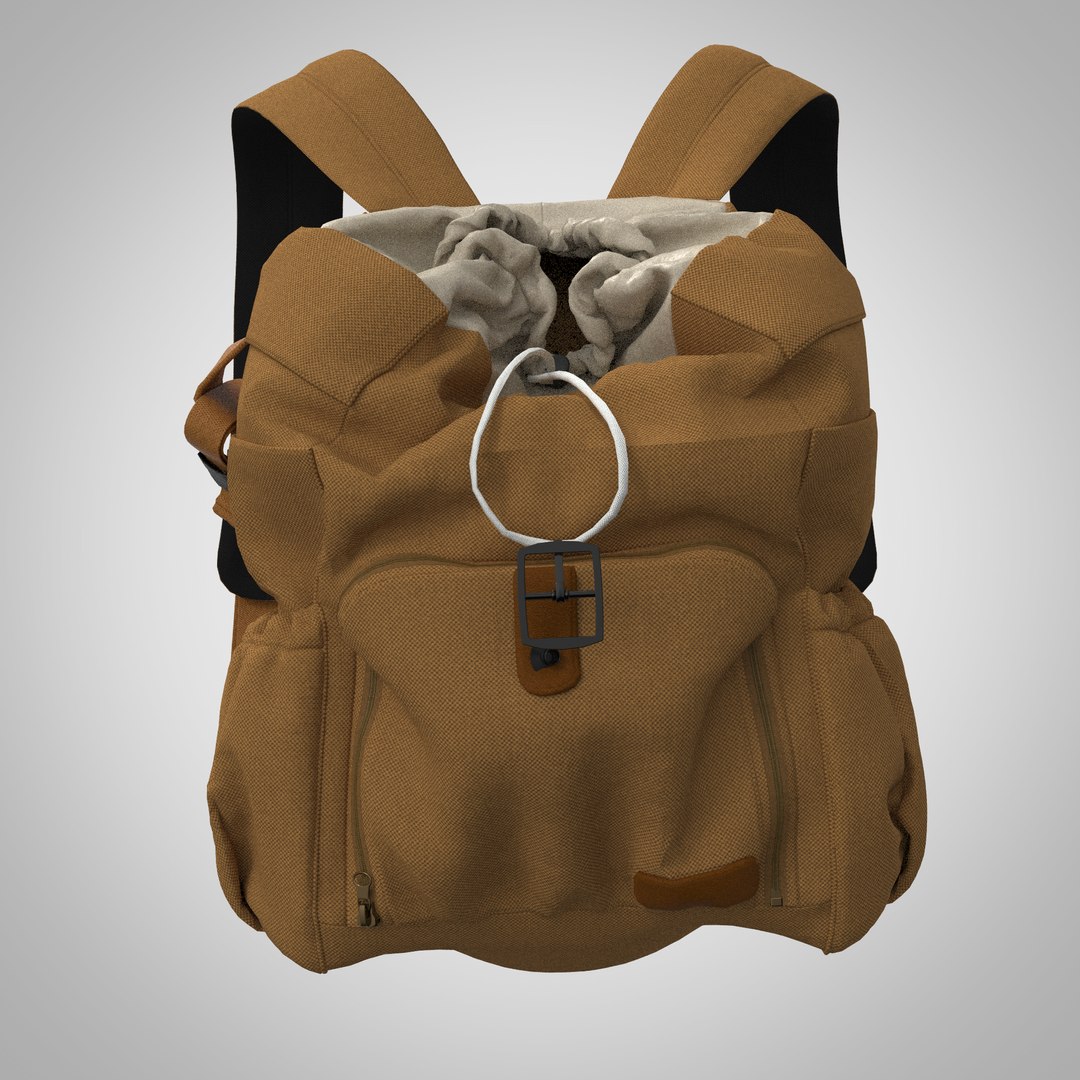 3D Backpack V2 - Marvelouse Designer And CLO Program Model - TurboSquid ...