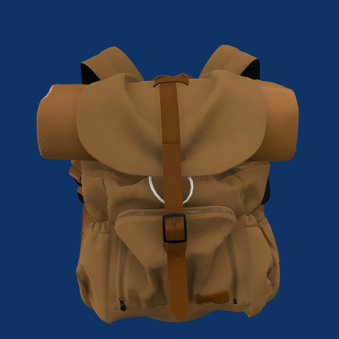 3D Backpack V2 - Marvelouse Designer And CLO Program Model - TurboSquid ...