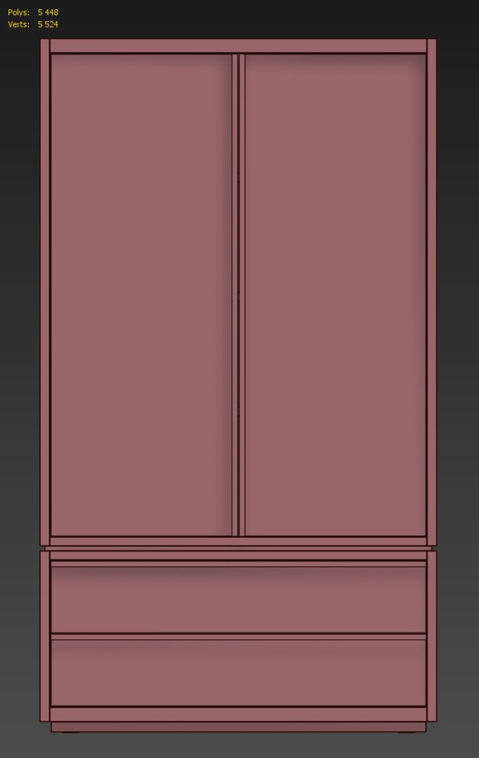 Restoration Bezier Armoire Model TurboSquid 1218689
