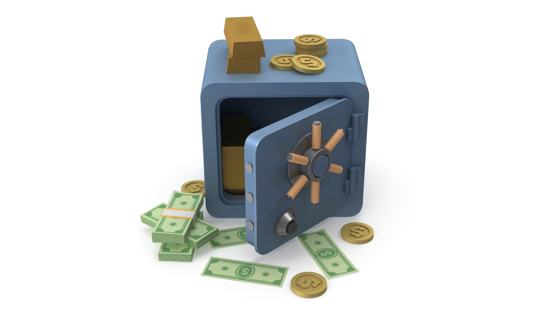 Safe and money 3D model https://p.turbosquid.com/ts-thumb/hx/5RBGkL/4U/safewithmoney0007/jpg/1731414238/1920x1080/fit_q87/e46d38a8a3bf774956977013c095e217899f0aeb/safewithmoney0007.jpg