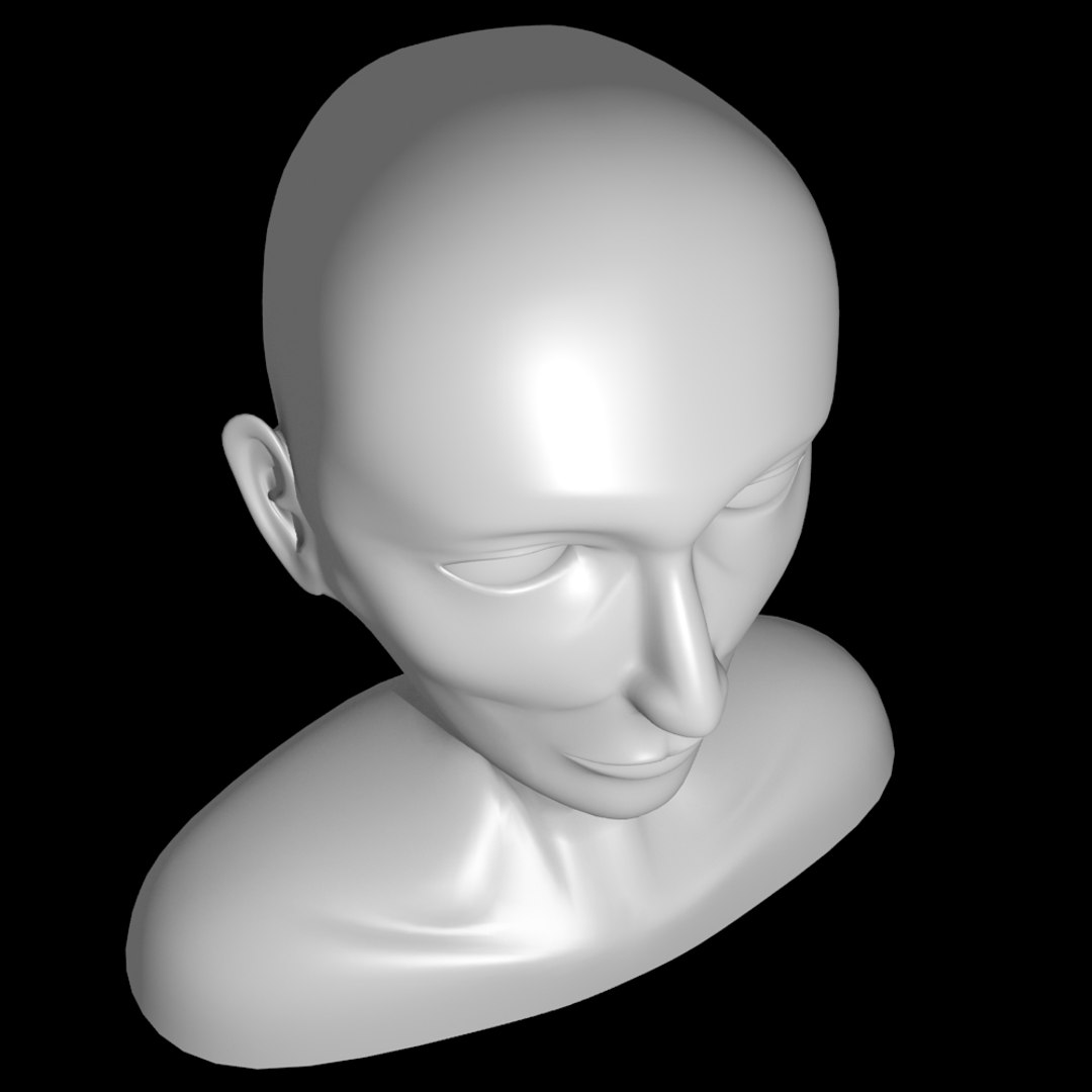 Male Head Obj