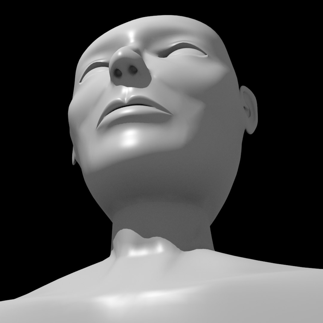 Male Head Obj