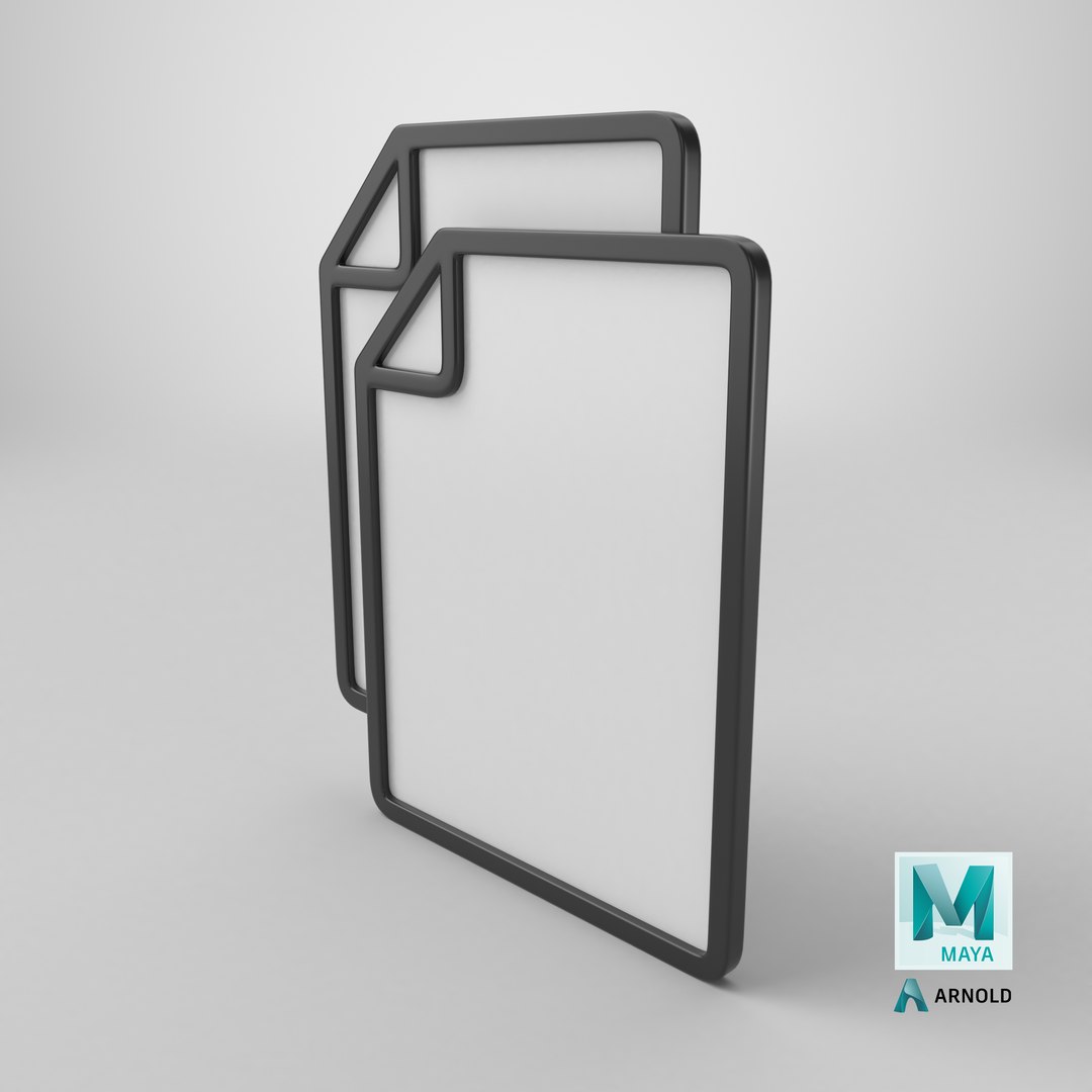 Two Paper Icon 3D https://p.turbosquid.com/ts-thumb/hx/DE9uUn/Kb/stemcell_maya_arnold_render/png/1785249764/1920x1080/fit_q87/6f1884a4eb69cd5d8028419c608881c8ba861454/stemcell_maya_arnold_render.jpg