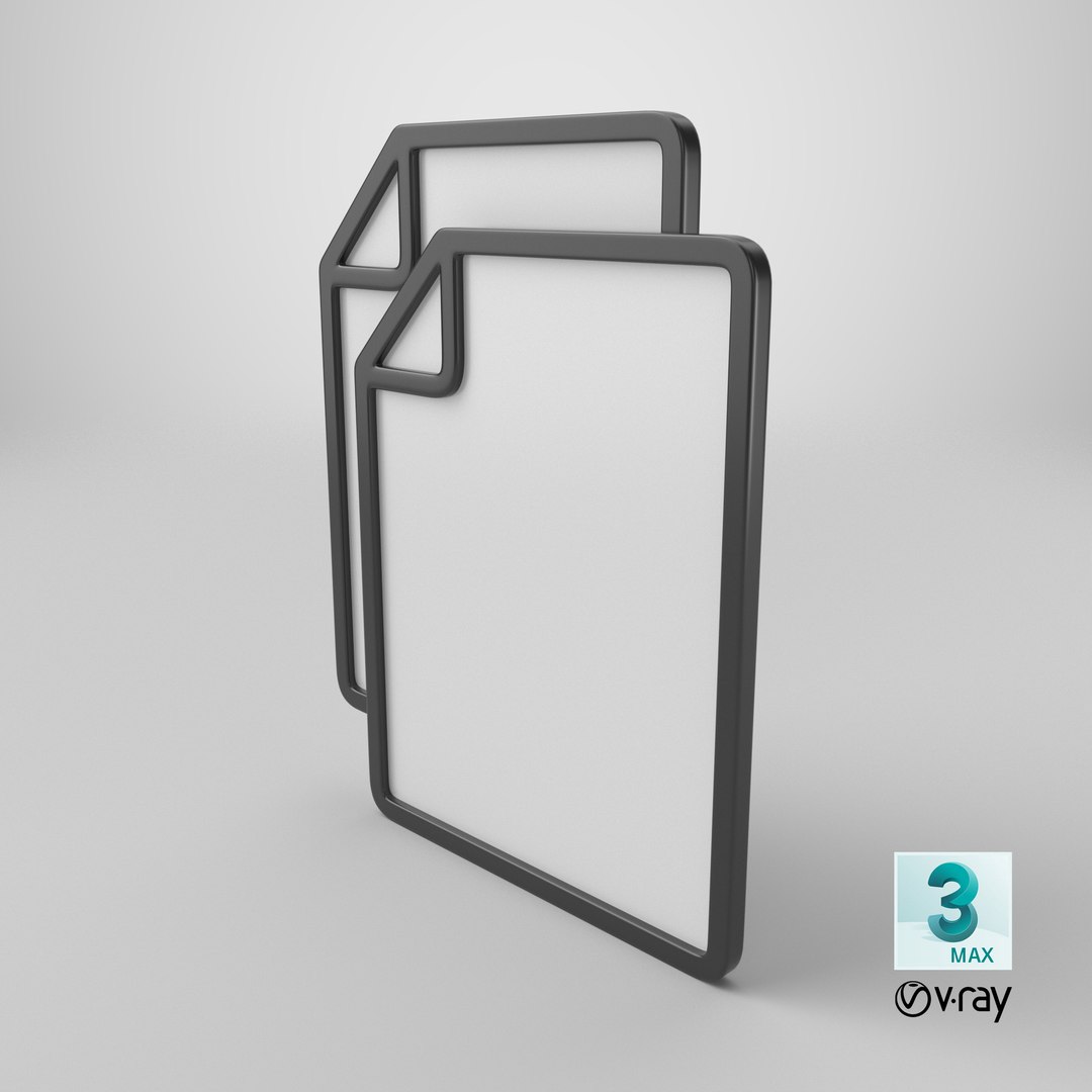 Two Paper Icon 3D https://p.turbosquid.com/ts-thumb/hx/DE9uUn/jL/stemcell_max_vray_render/png/1785249770/1920x1080/fit_q87/e087069de434c86a105bce11cbc899f4906619e5/stemcell_max_vray_render.jpg