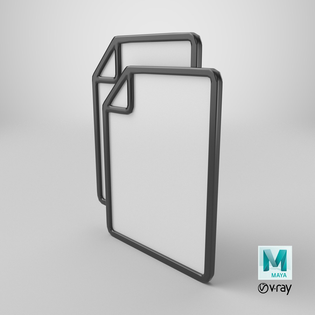 Two Paper Icon 3D https://p.turbosquid.com/ts-thumb/hx/DE9uUn/yG/stemcell_maya_vray_render/png/1761060255/1920x1080/fit_q87/d98bb8f716e97b6dc481cac3f72a04361172c83e/stemcell_maya_vray_render.jpg