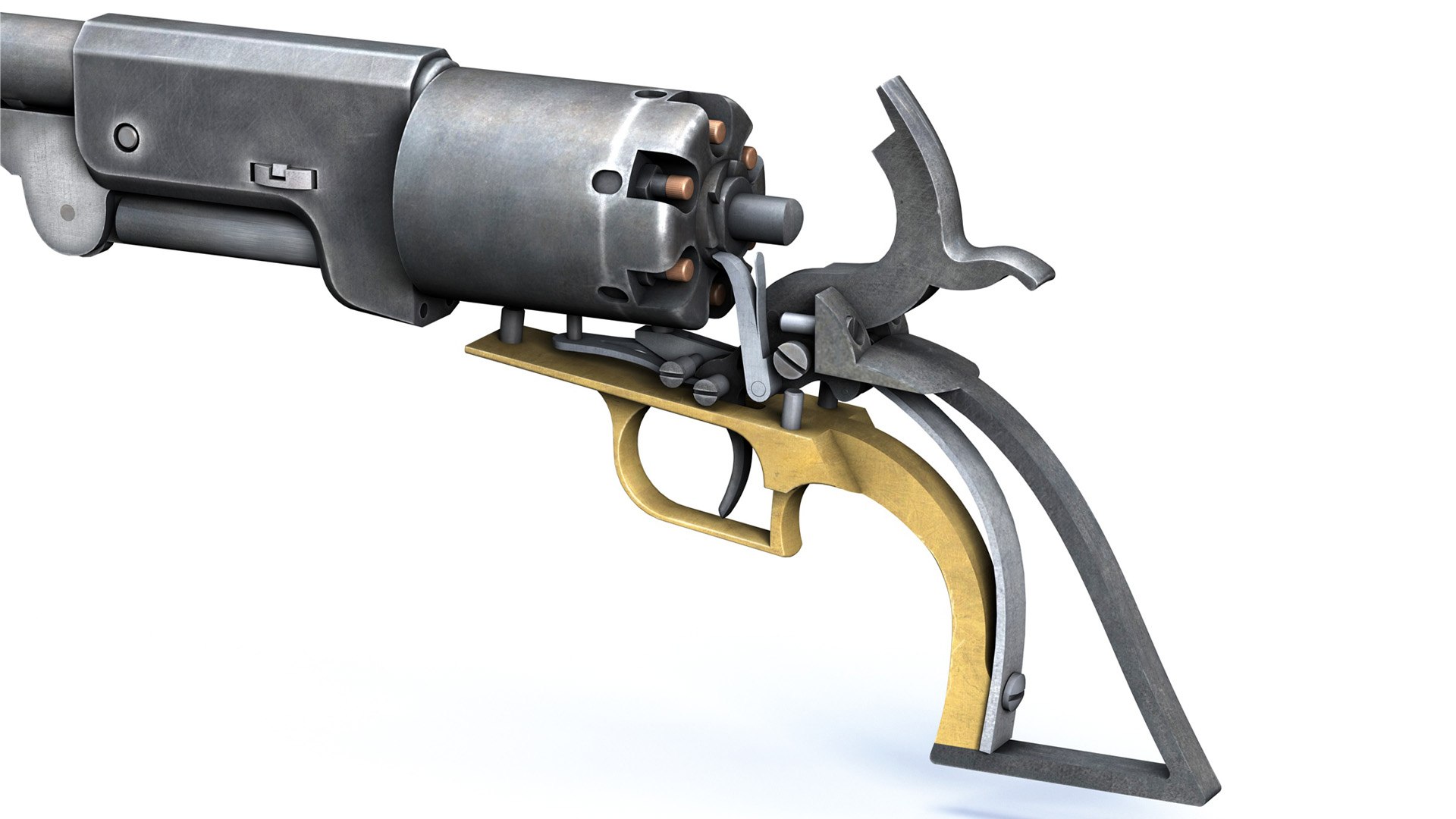 Colt Walker Revolver Model - TurboSquid 1739440