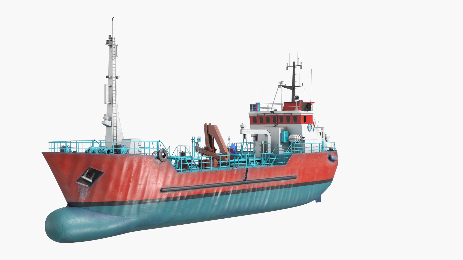 3D Marine Bunkering Tanker Ship Compact Size Model - TurboSquid 2515805