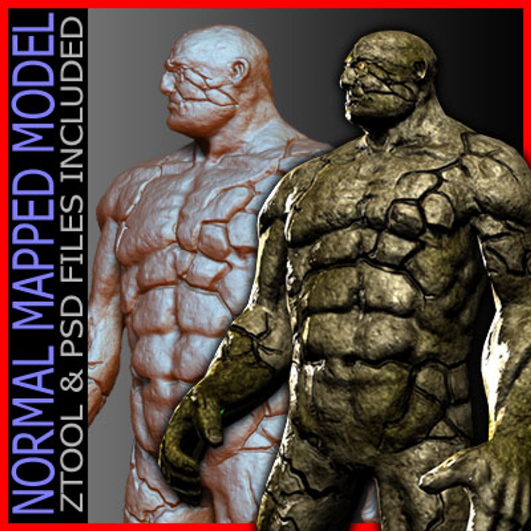 Gen Normal Mapped 3d Max