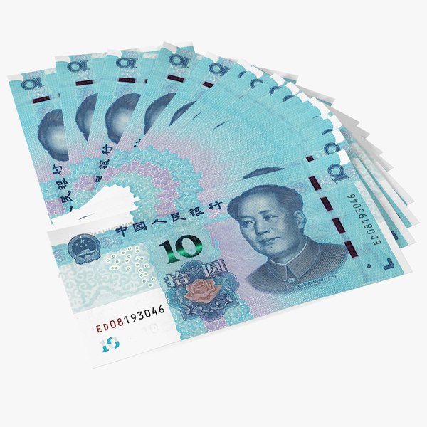 Fan of Chinese 10 Yuan 2019 Banknotes model