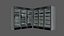 Supermarket Fridge Collection 3D model
