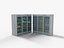Supermarket Fridge Collection 3D model