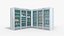 Supermarket Fridge Collection 3D model