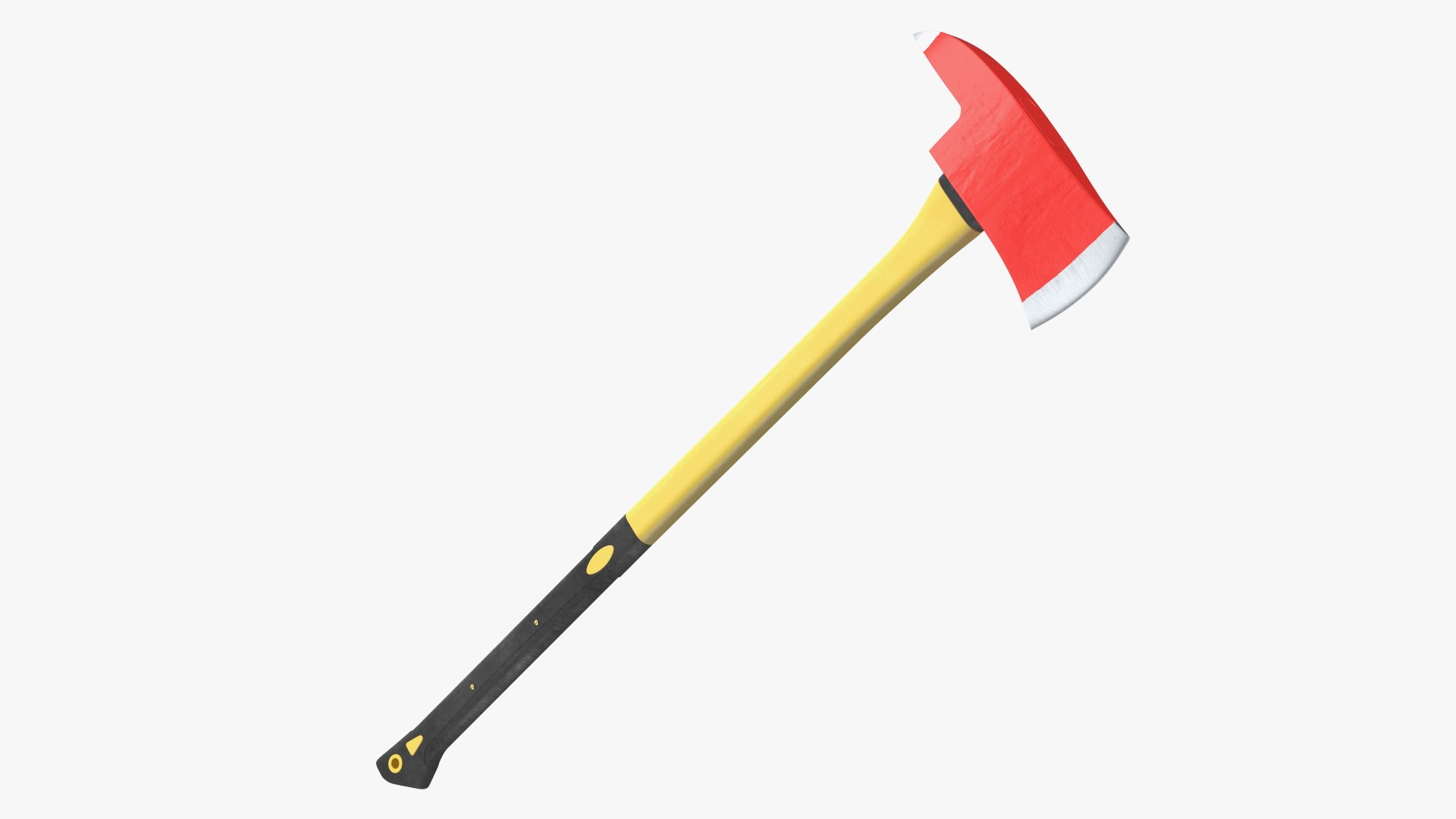 Fireman Axe with Plastic Handle New 3D model preview