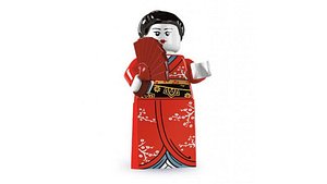 Lego Kimono Girl - Rigged Minifigure - 8804-2