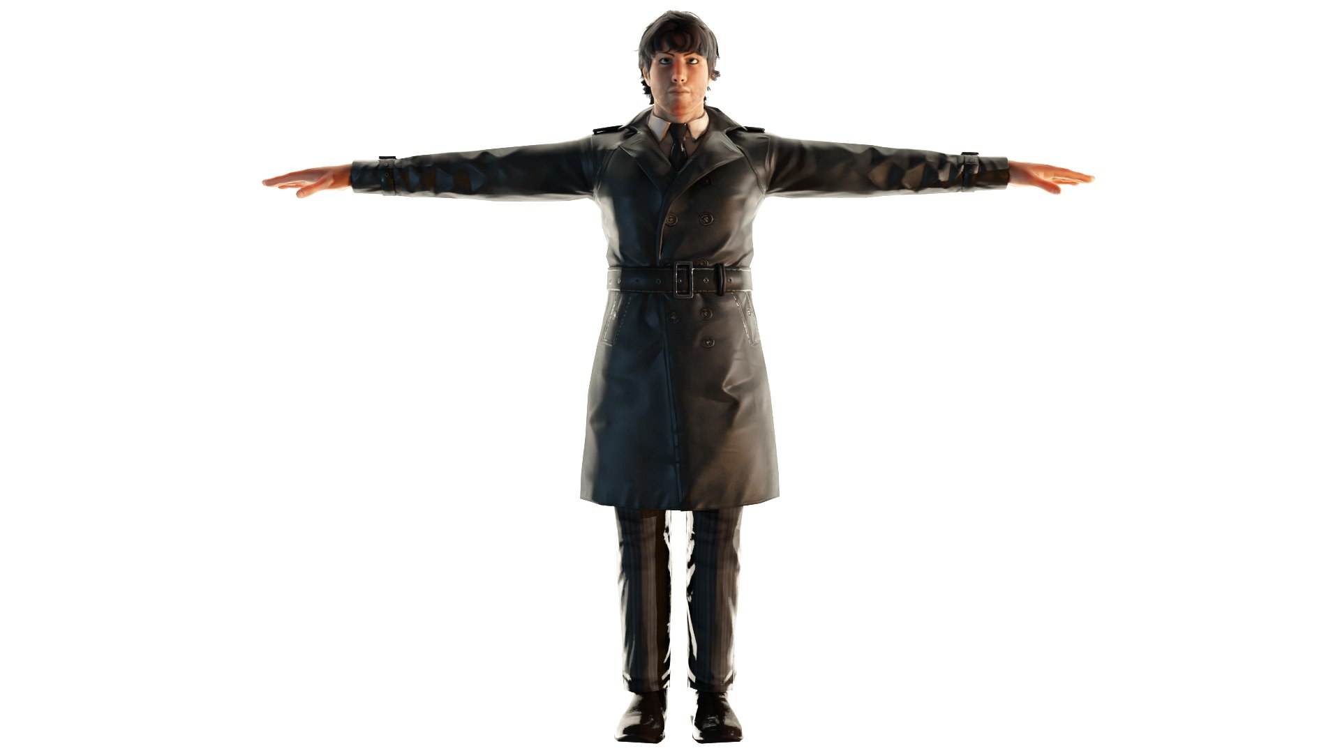 NYPD Detective Sherlock Uncover Mysteries with Our 3D Model Low-poly 3D ...