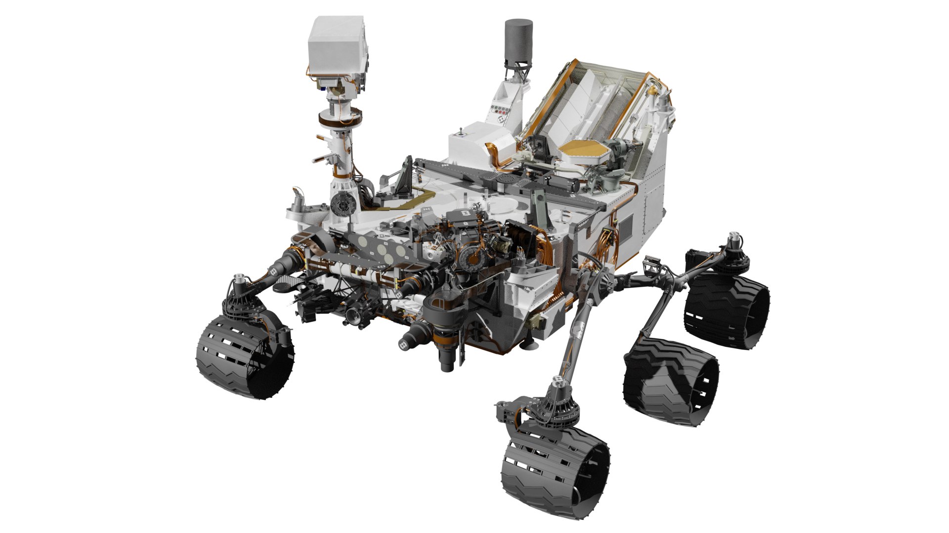 Curiosity rover 3D - TurboSquid 2183471