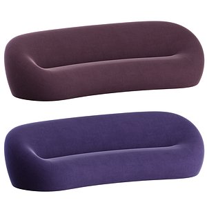 3D Curved Sofa C by Pierre Paulin