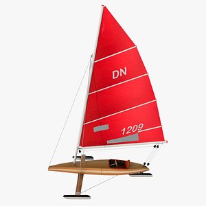3d iceboat boat sail model