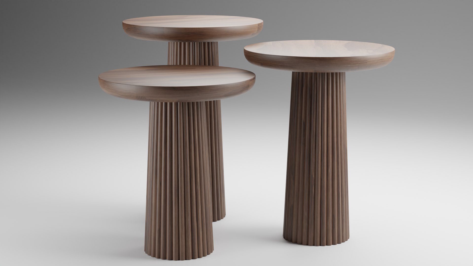 3D Round Wood Coffee Table - TurboSquid 2062134