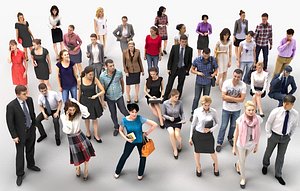 40X REAL 3D PEOPLE MAXPACK 1