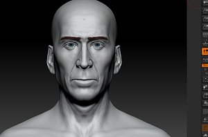 nicolas cage Male Head